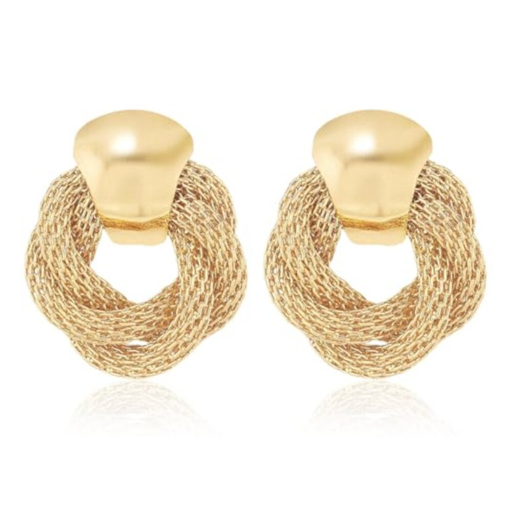 Stunning Gold Circle Earrings